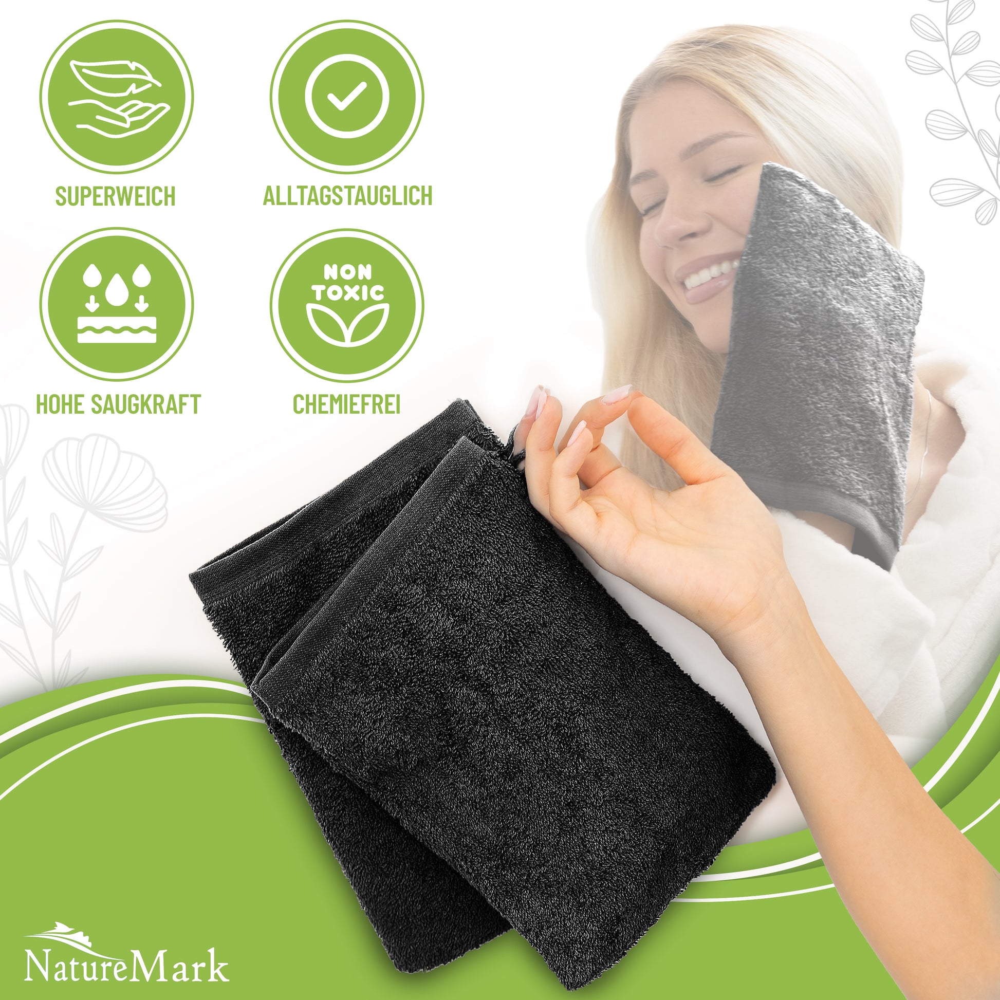 Waschhandschuhe 500 gsm (10er-Set)