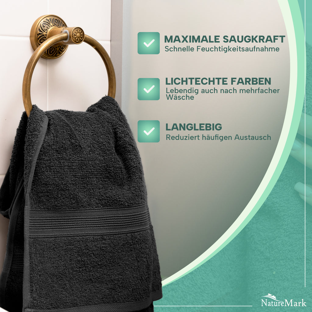 Frottier Handtücher 8er Pack 50x100cm, 100% Baumwolle