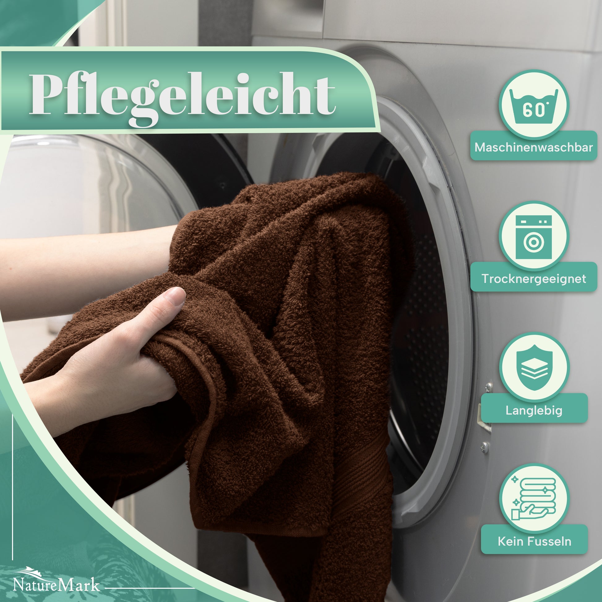 Frottier Handtücher 8er Pack 50x100cm, 100% Baumwolle