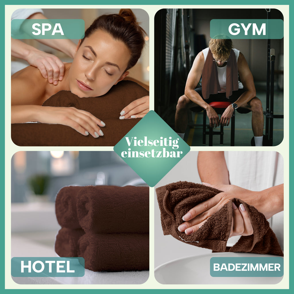 Frottier Handtücher 8er Pack 50x100cm, 100% Baumwolle