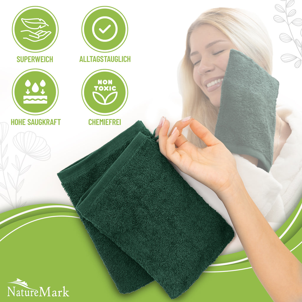 Waschhandschuhe 500 gsm (10er-Set)