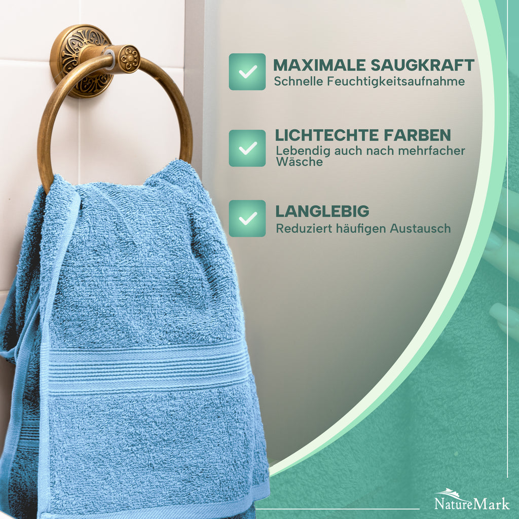 Frottier Handtücher 8er Pack 50x100cm, 100% Baumwolle