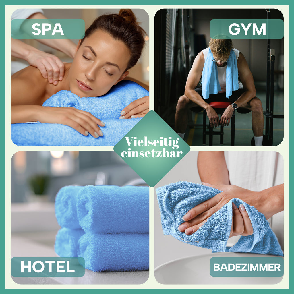 Frottier Handtücher 8er Pack 50x100cm, 100% Baumwolle
