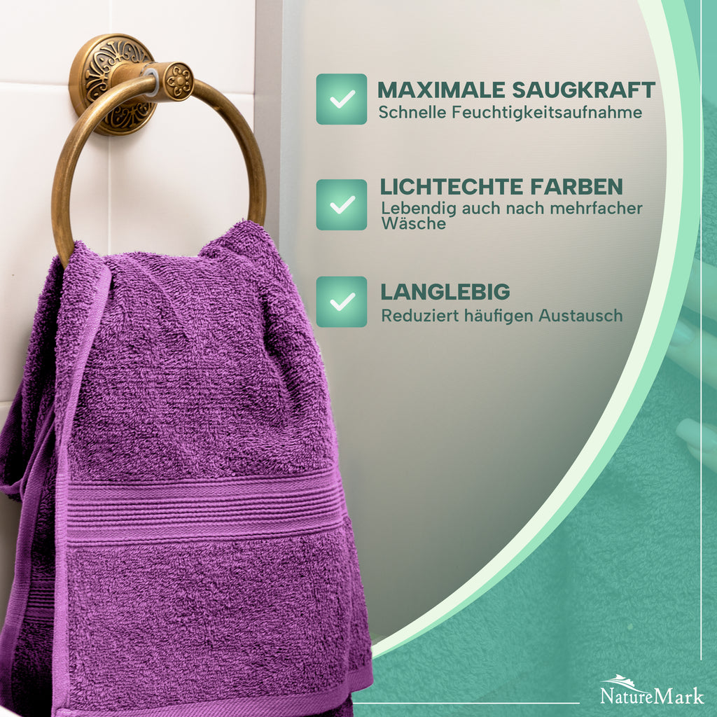 Frottier Handtücher 8er Pack 50x100cm, 100% Baumwolle