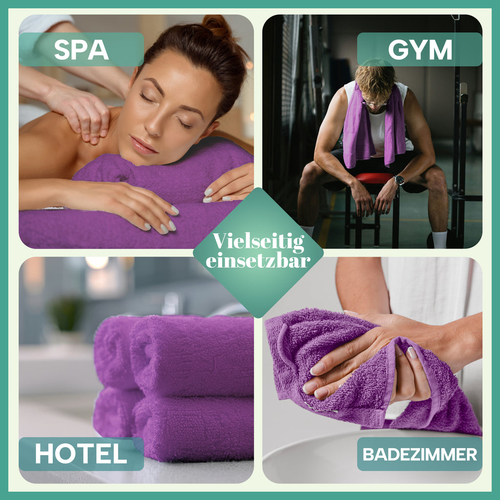 Frottier Handtücher 8er Pack 50x100cm, 100% Baumwolle