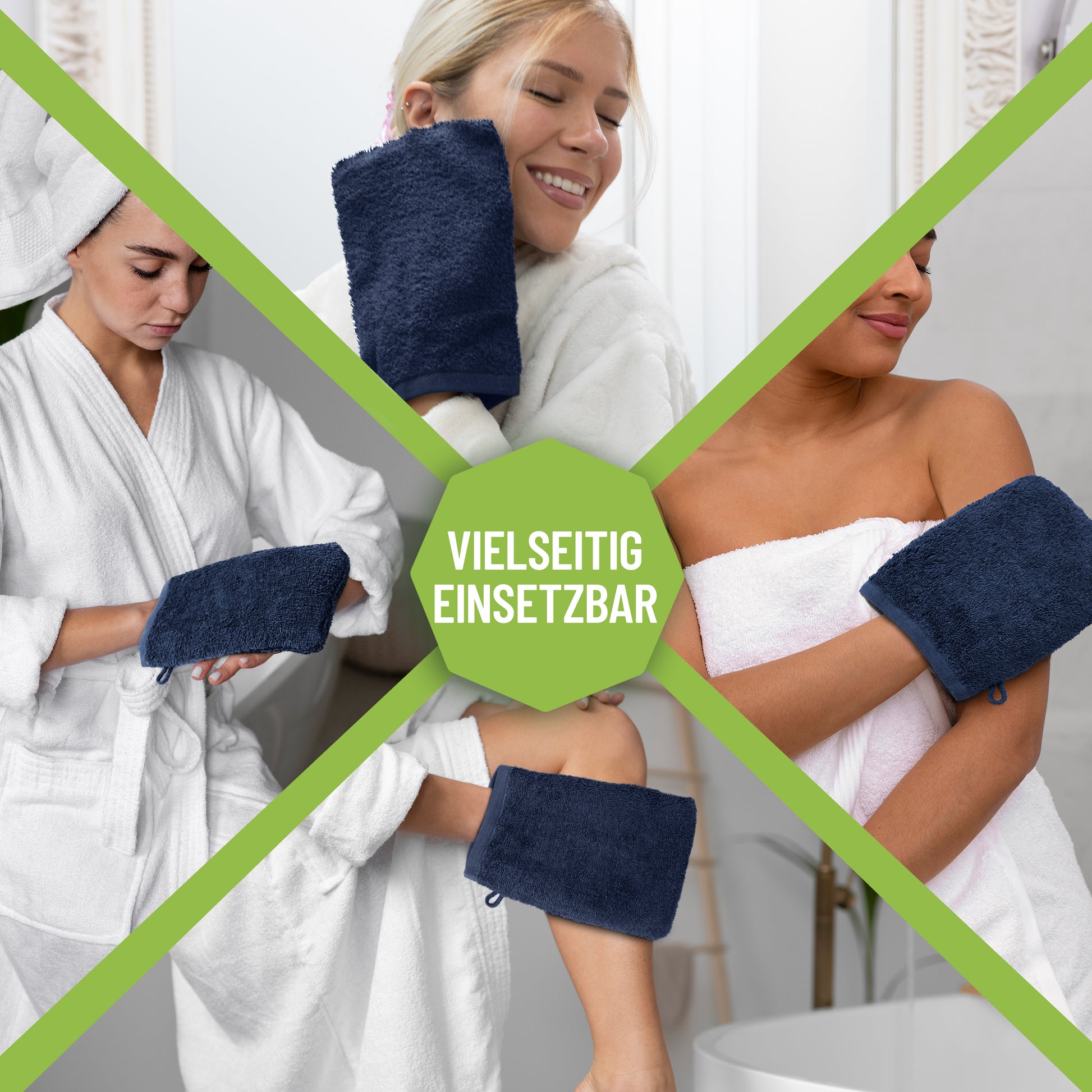 Waschhandschuhe 500 gsm (10er-Set)