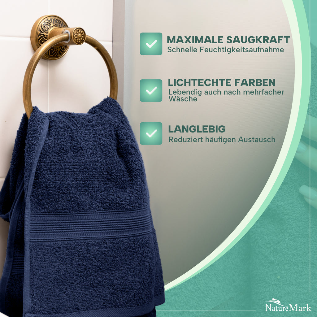 Frottier Handtücher 8er Pack 50x100cm, 100% Baumwolle