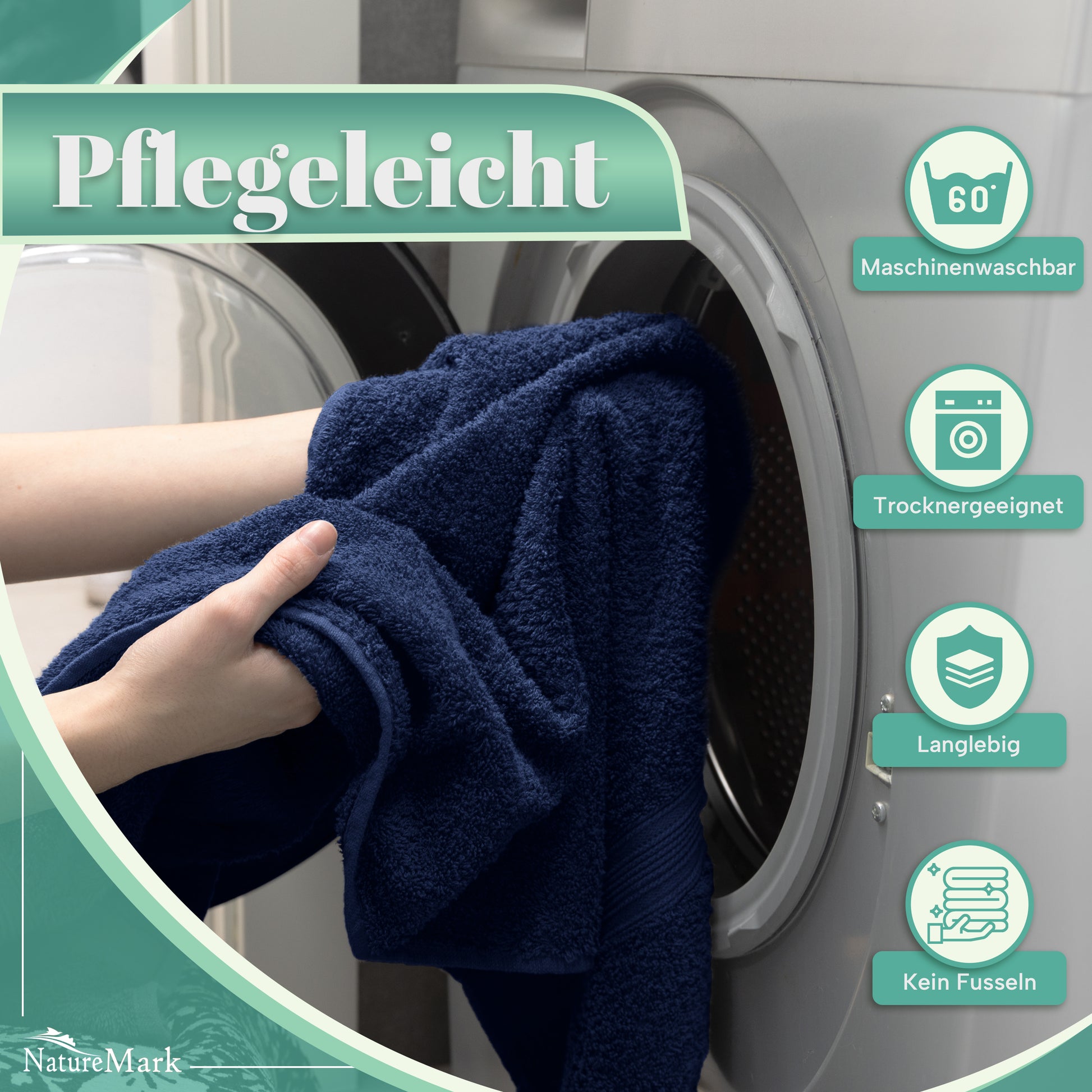 Frottier Handtücher 8er Pack 50x100cm, 100% Baumwolle