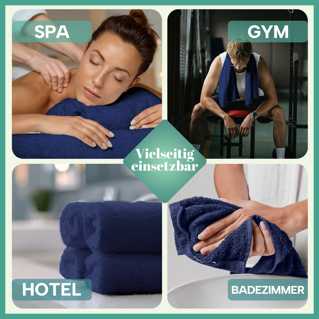 Frottier Handtücher 8er Pack 50x100cm, 100% Baumwolle