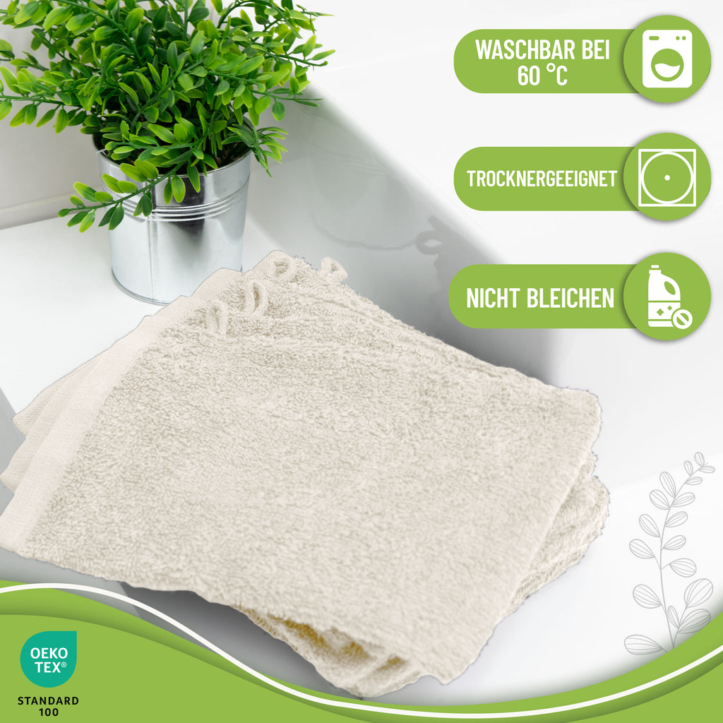 Waschhandschuhe 500 gsm (10er-Set)