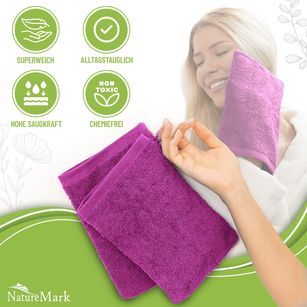 Waschhandschuhe 500 gsm (10er-Set)