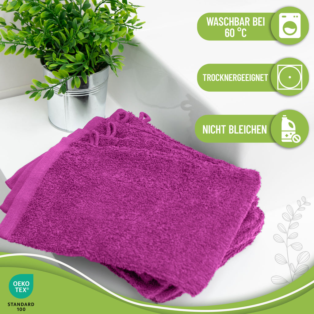 Waschhandschuhe 500 gsm (10er-Set)