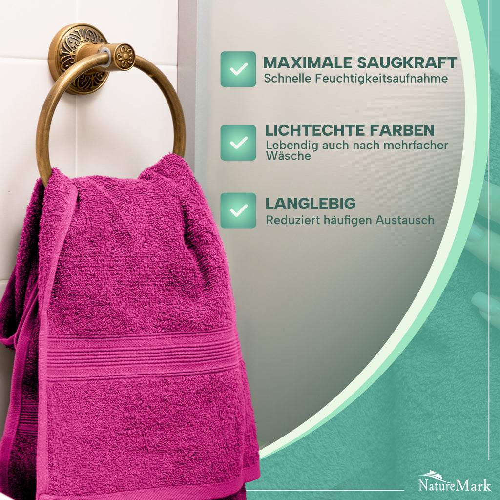 Frottier Handtücher 8er Pack 50x100cm, 100% Baumwolle