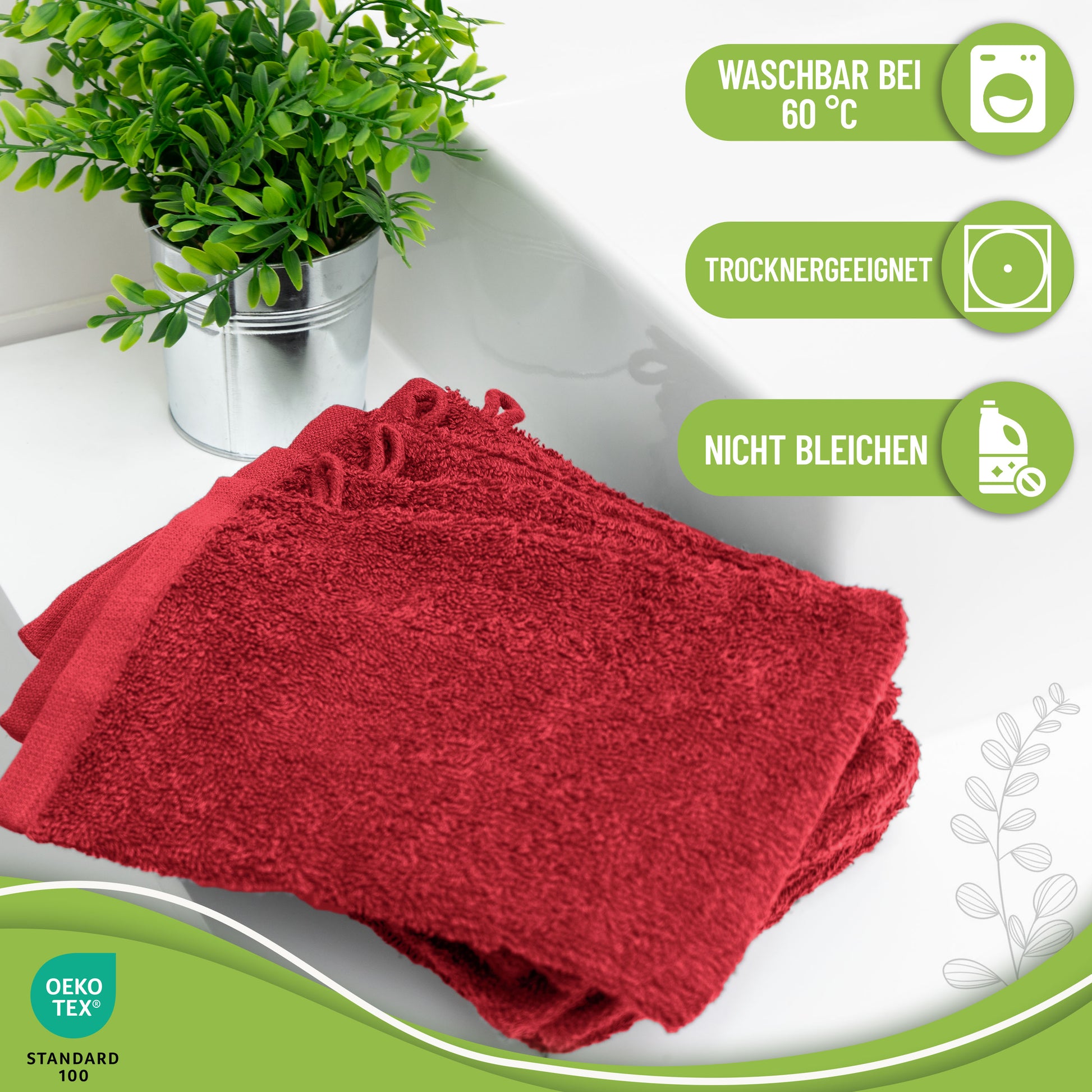 Waschhandschuhe 500 gsm (10er-Set)