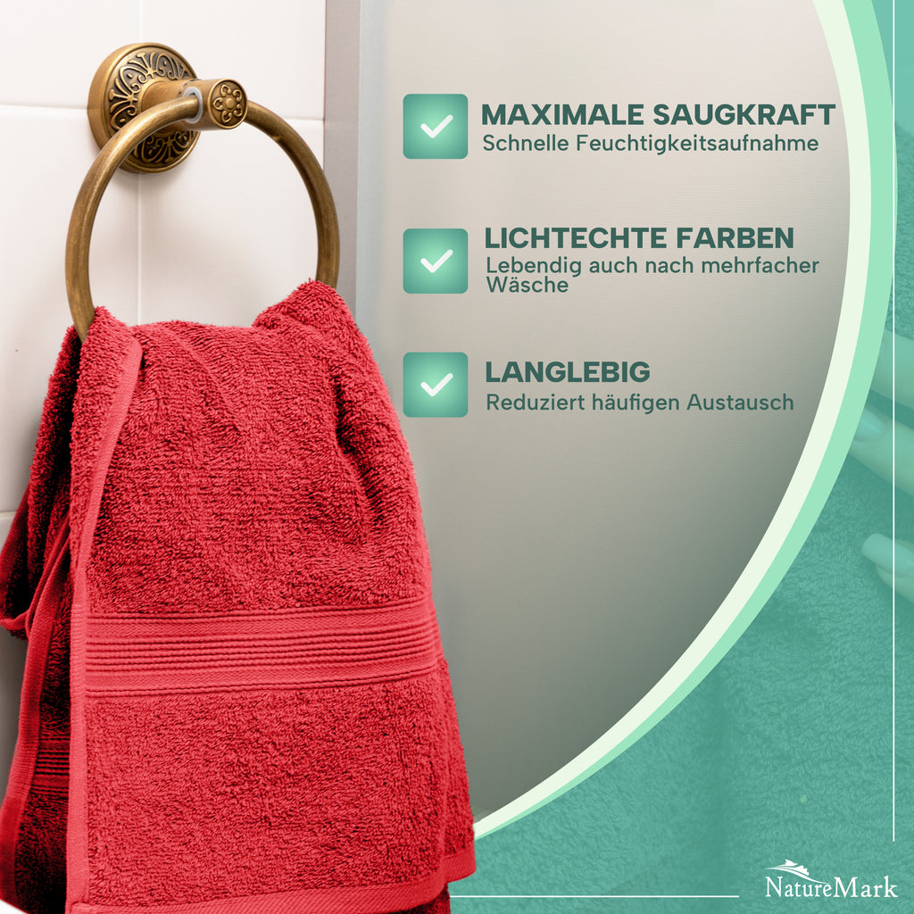 Frottier Handtücher 8er Pack 50x100cm, 100% Baumwolle