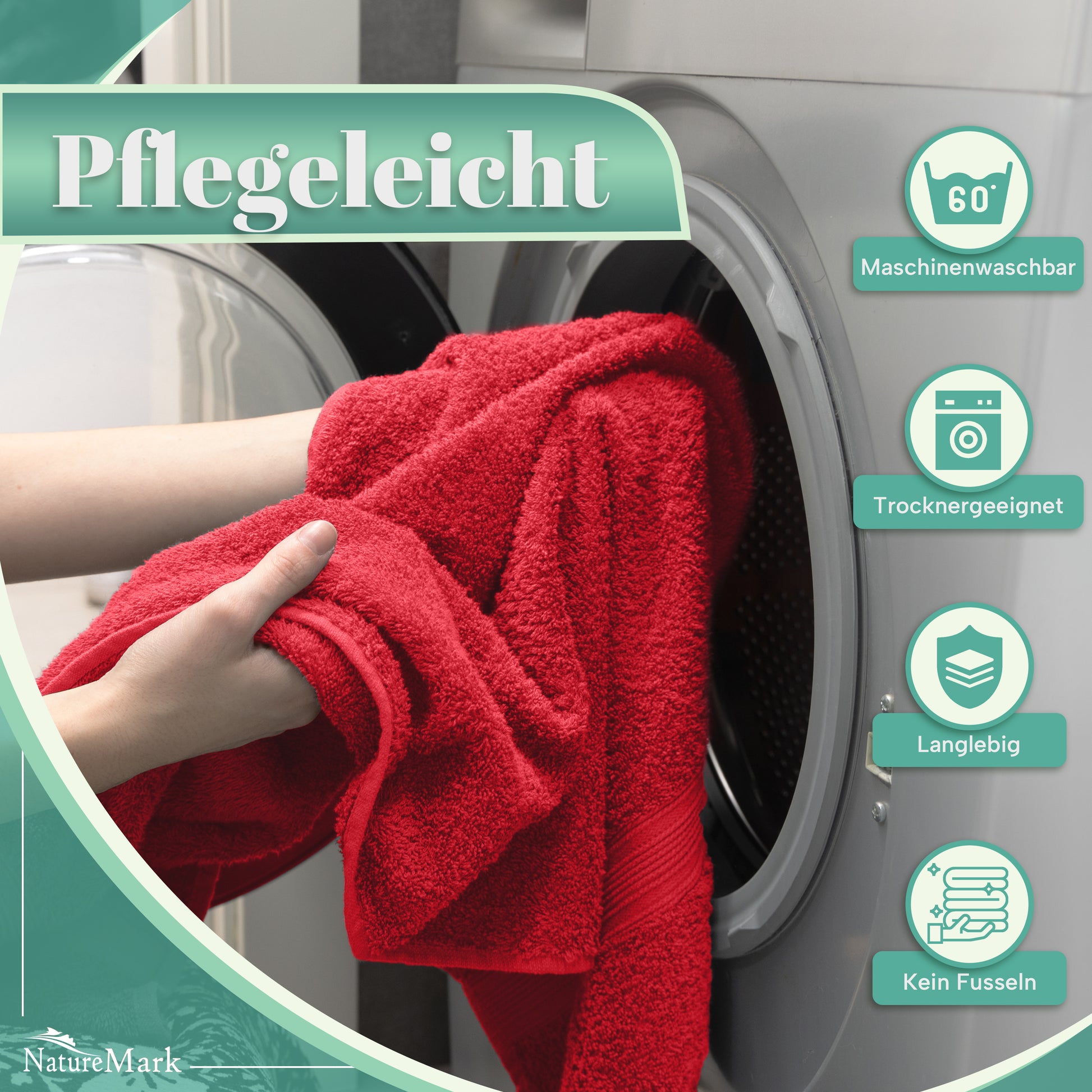 Frottier Handtücher 8er Pack 50x100cm, 100% Baumwolle