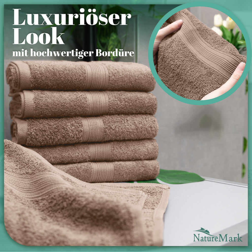 Frottier Handtücher 8er Pack 50x100cm, 100% Baumwolle