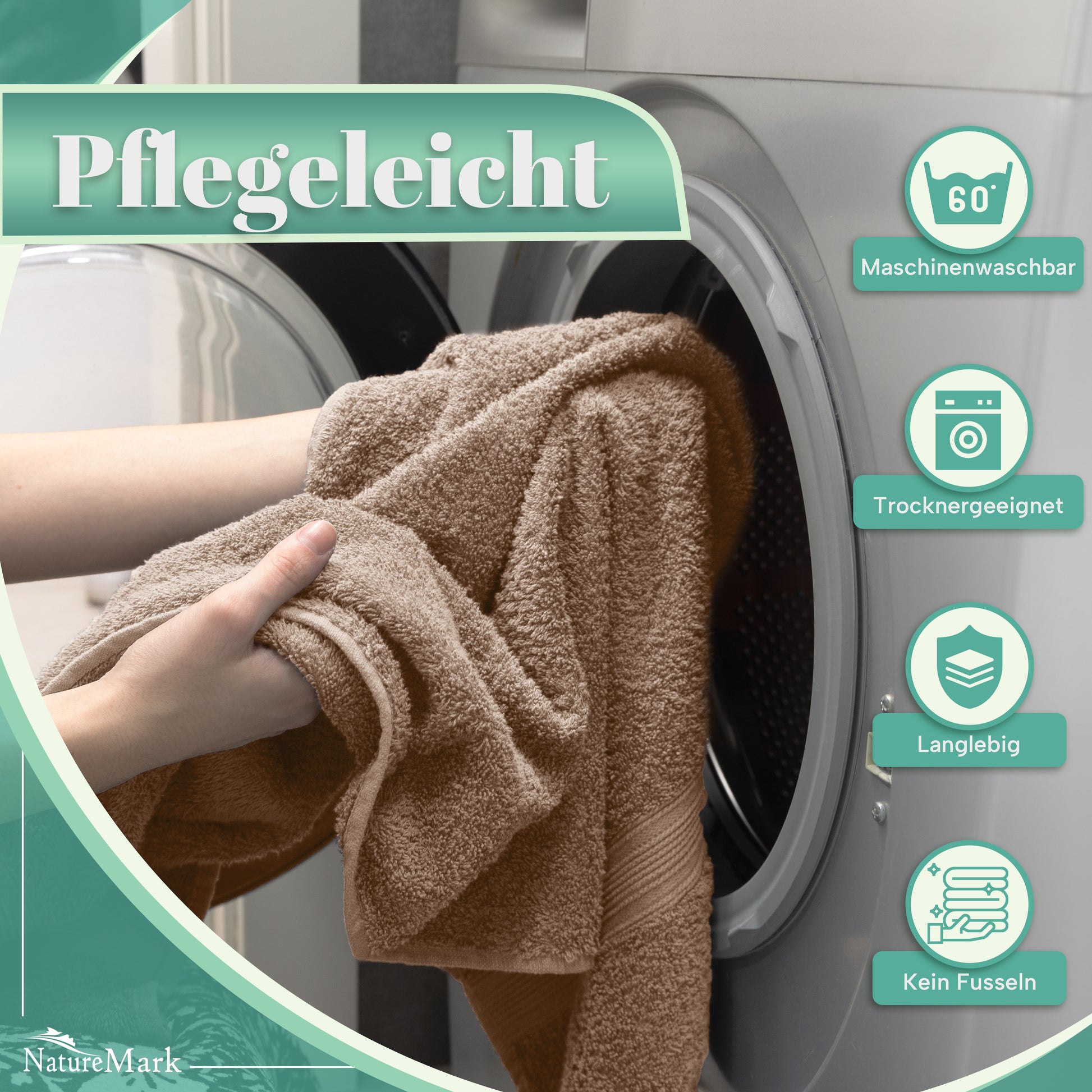 Frottier Handtücher 8er Pack 50x100cm, 100% Baumwolle