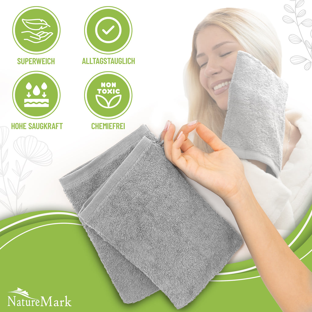 Waschhandschuhe 500 gsm (10er-Set)