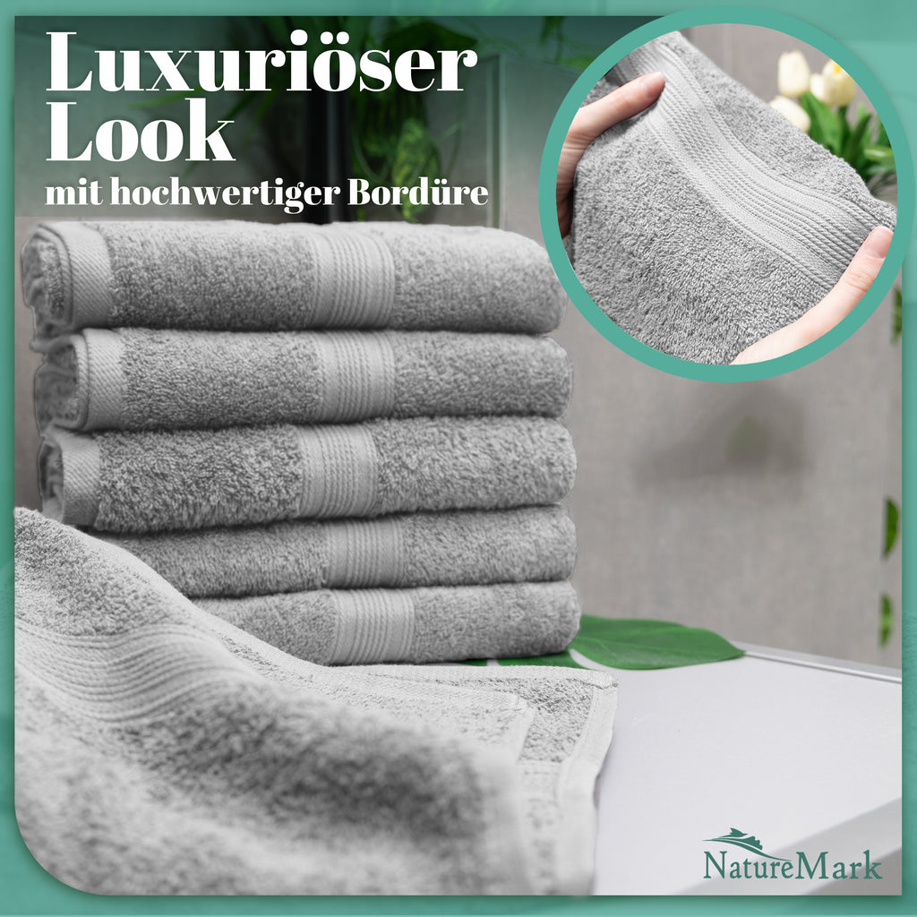 Frottier Handtücher 8er Pack 50x100cm, 100% Baumwolle