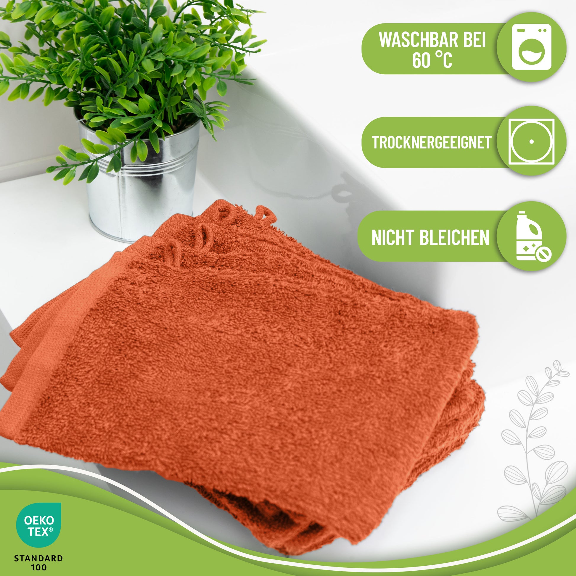 Waschhandschuhe 500 gsm (10er-Set)