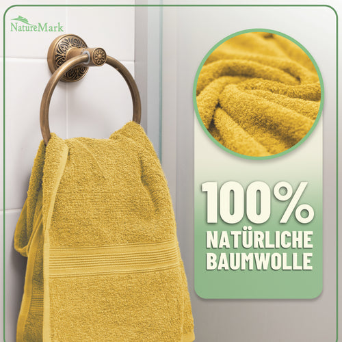 Frottier Handtuch-Set, 4X Handtücher, 2X Duschtücher, 2X Gästetücher, 2X Waschhandschuhe