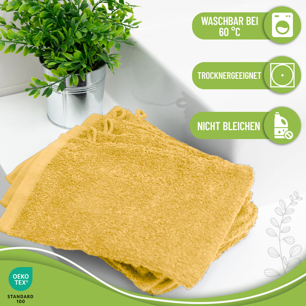 Waschhandschuhe 500 gsm (10er-Set)