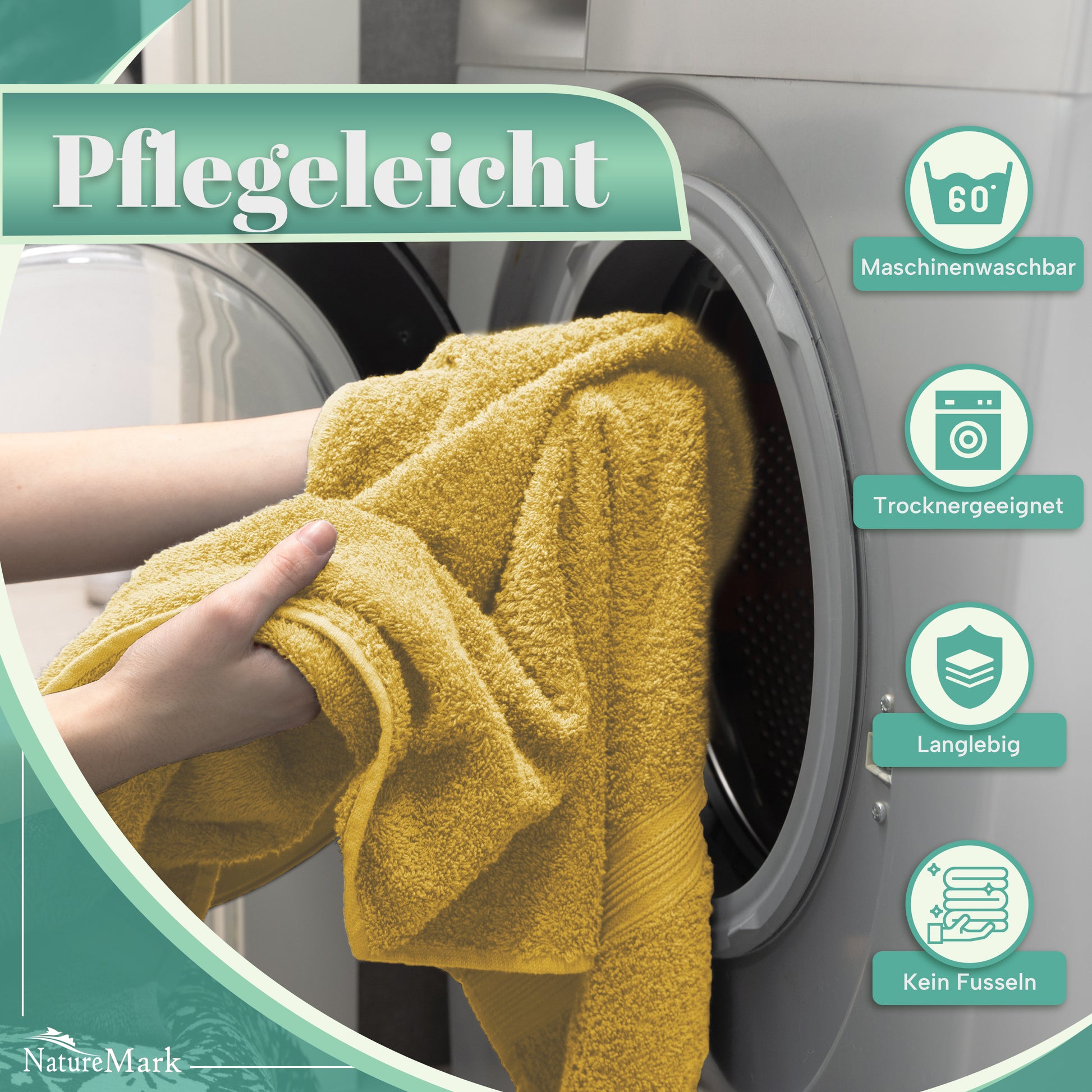 Frottier Handtücher 8er Pack 50x100cm, 100% Baumwolle