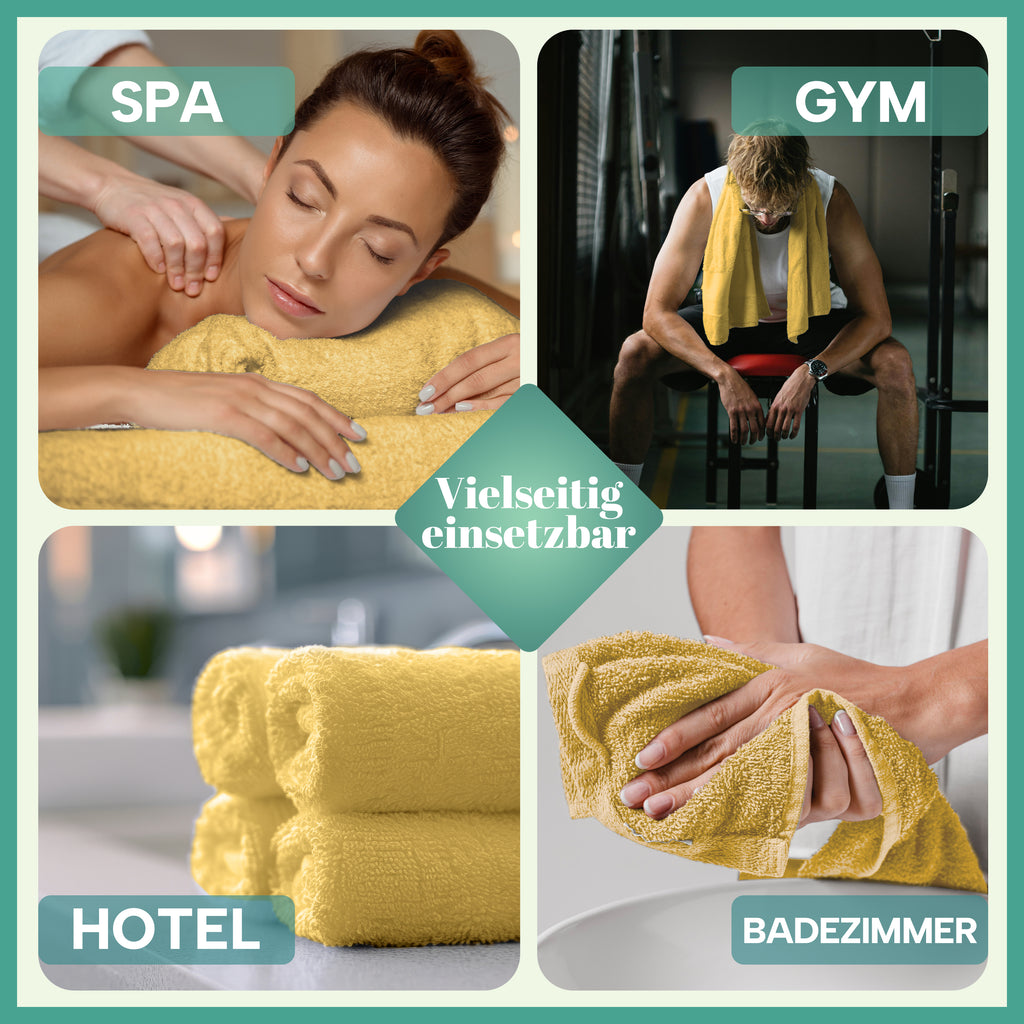 Frottier Handtücher 8er Pack 50x100cm, 100% Baumwolle