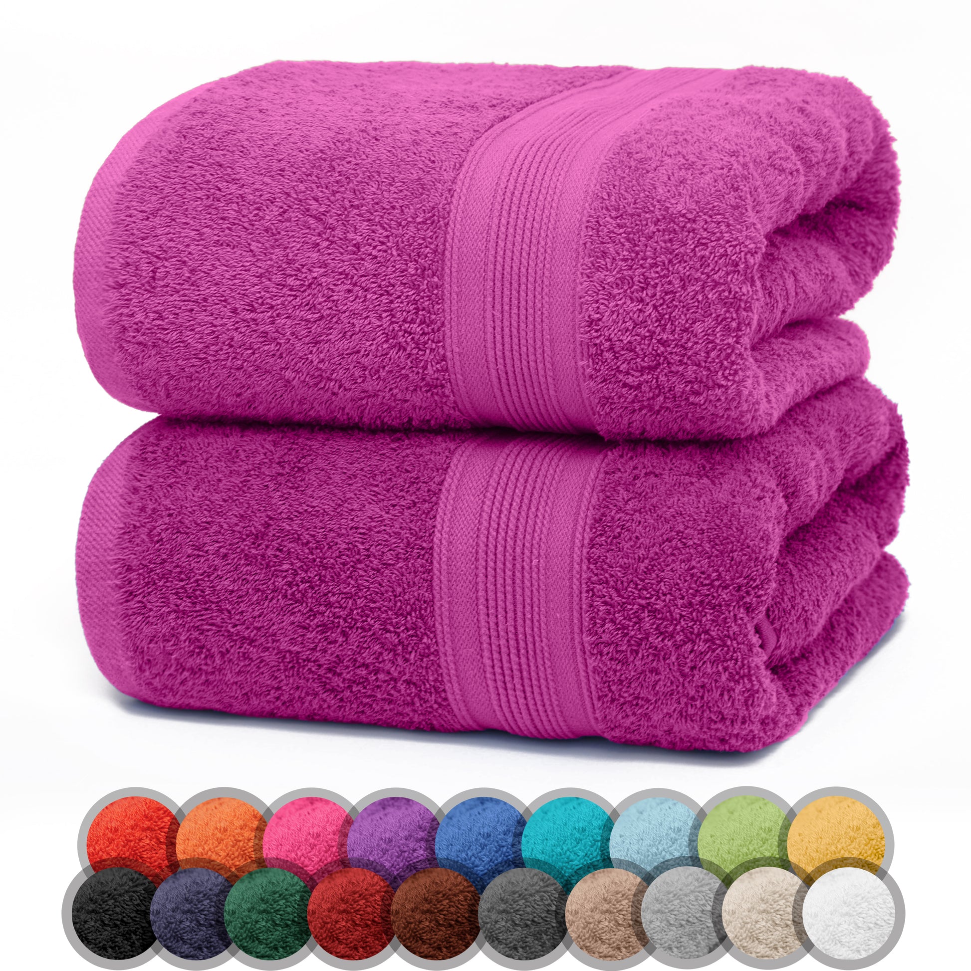 NatureMark 2er Pack DUSCHTÜCHER Premium Qualität 70x140cm DUSCHTUCH Dusch-Handtuch Doppelpack