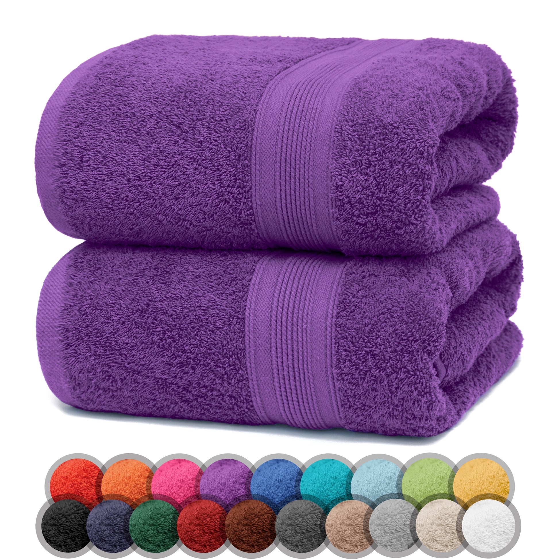 NatureMark 2er Pack DUSCHTÜCHER Premium Qualität 70x140cm DUSCHTUCH Dusch-Handtuch Doppelpack