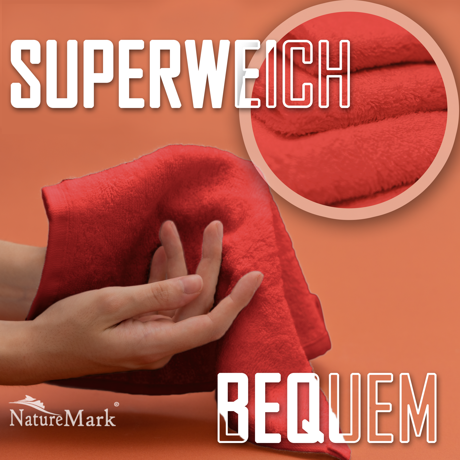 Frottier Seiftücher 10er Pack 30x30cm, 100% Baumwolle
