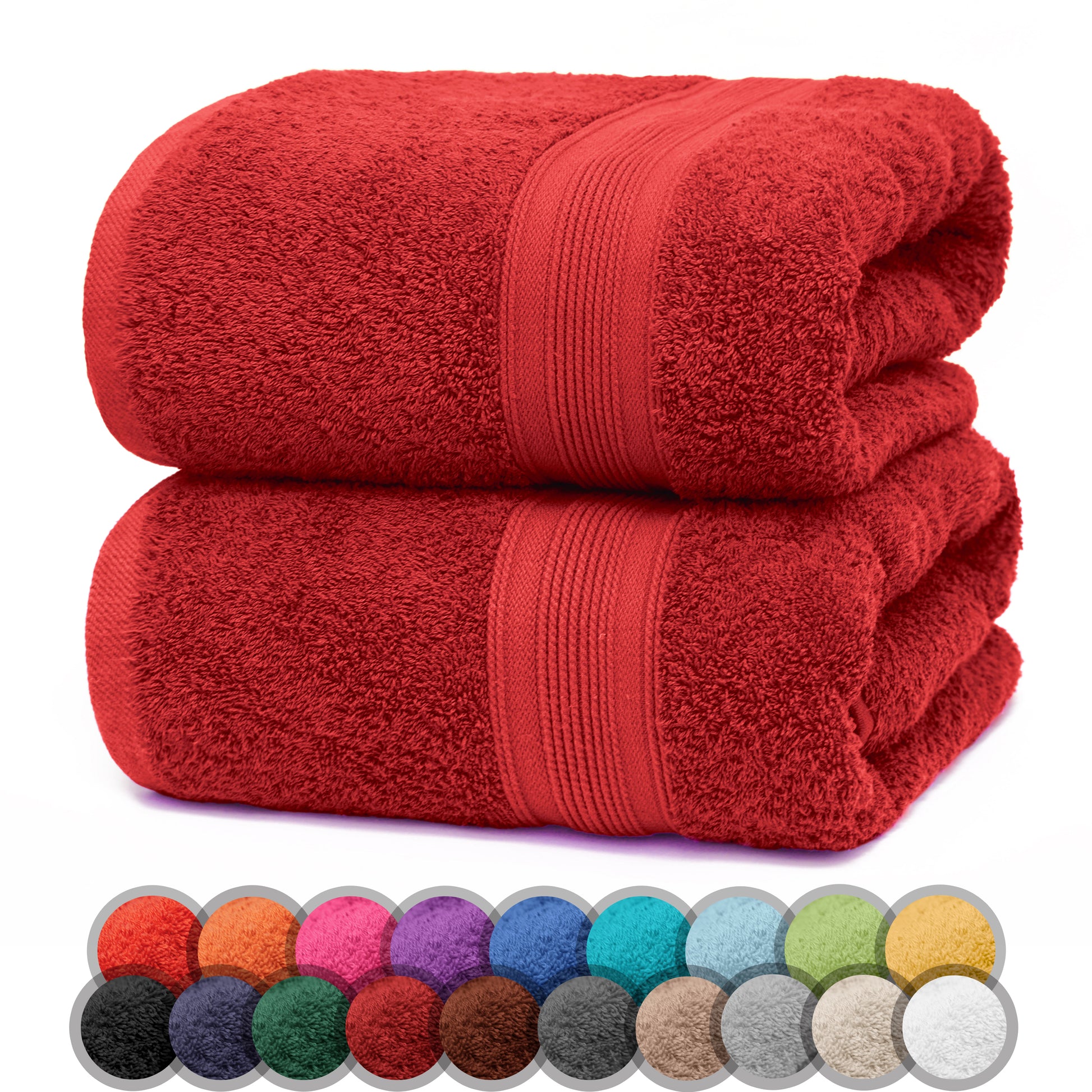 NatureMark 2er Pack DUSCHTÜCHER Premium Qualität 70x140cm DUSCHTUCH Dusch-Handtuch Doppelpack