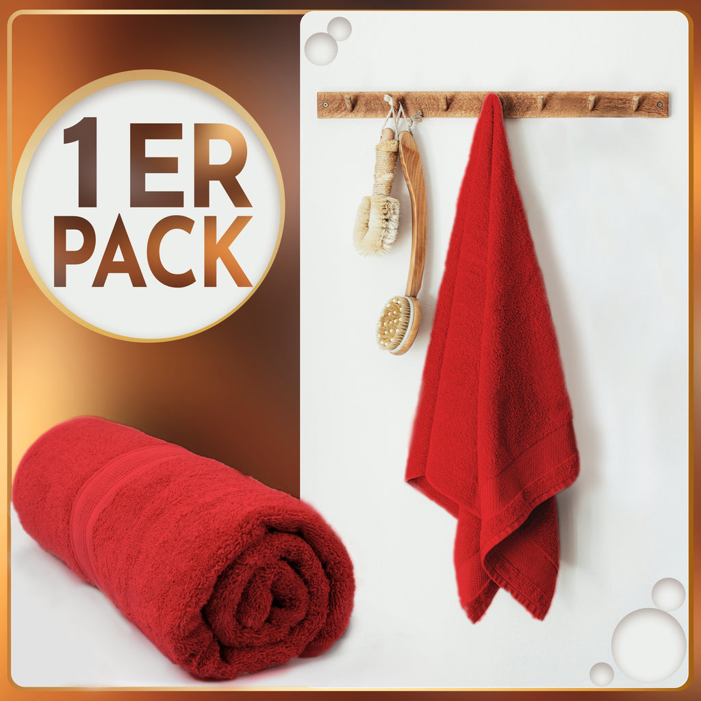 NatureMark 2er Pack SAUNATÜCHER Premium Qualität 80x200cm SAUNATUCH Sauna-Handtuch 100% Baumwolle Farbe: Schwarz