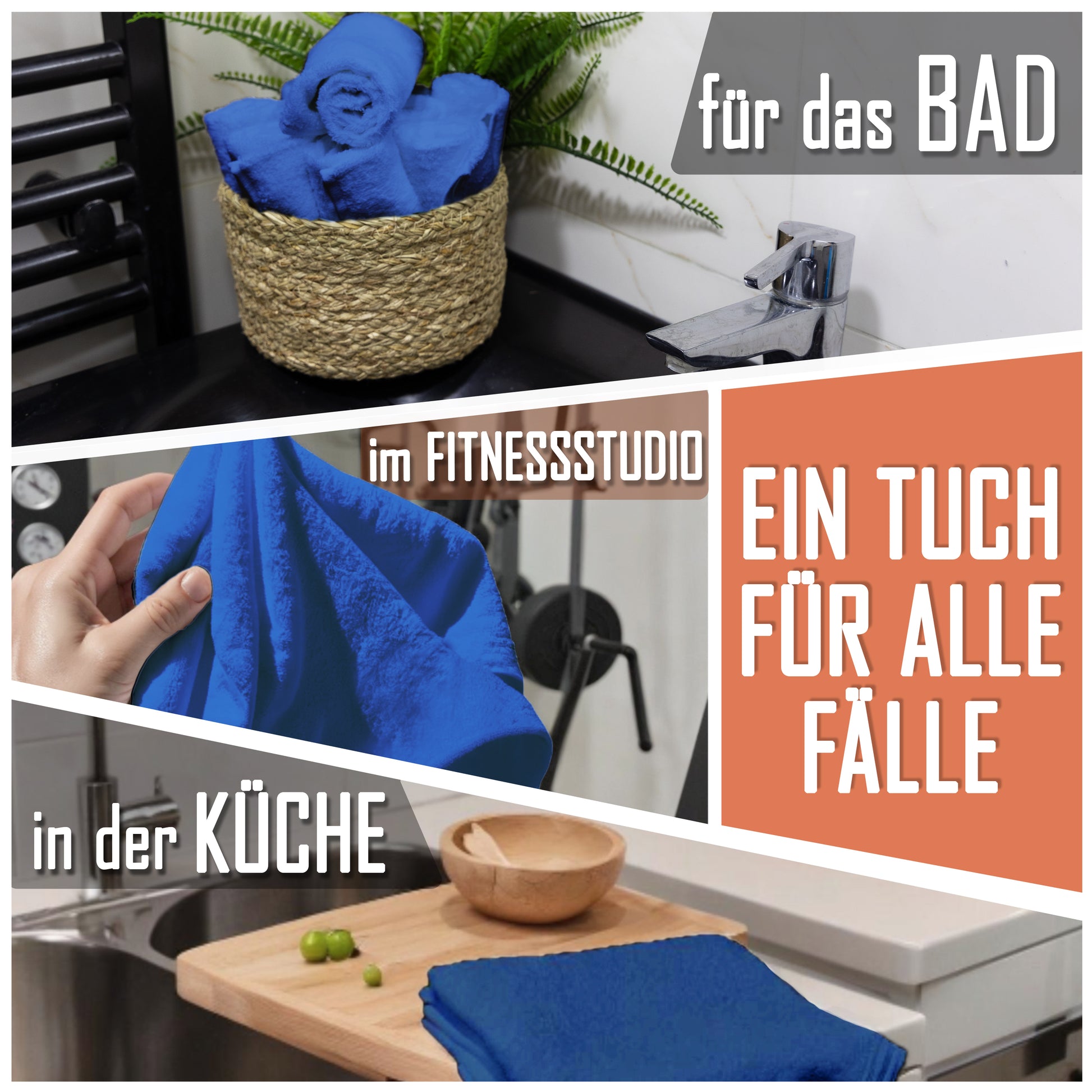 Frottier Seiftücher 10er Pack 30x30cm, 100% Baumwolle
