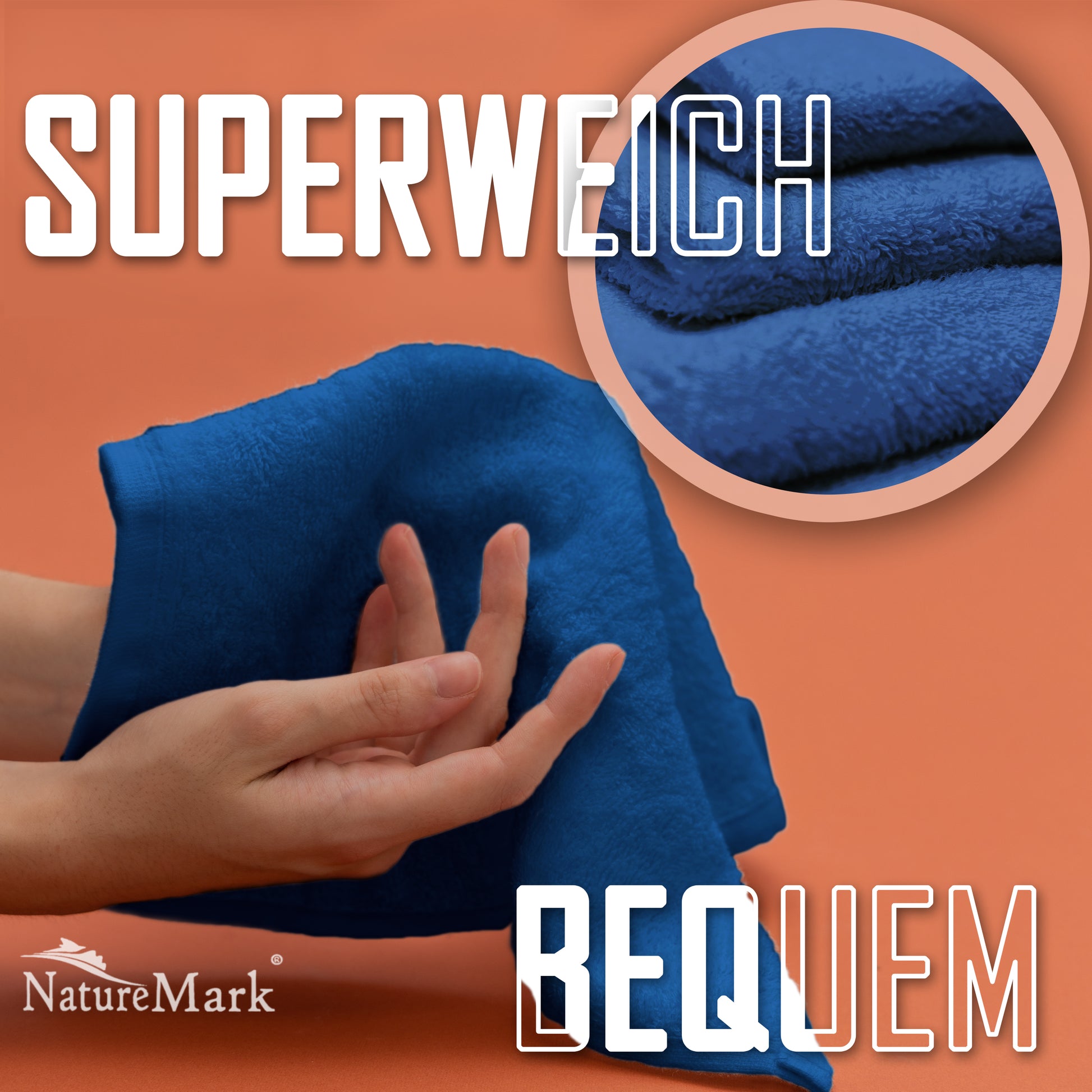 Frottier Seiftücher 10er Pack 30x30cm, 100% Baumwolle