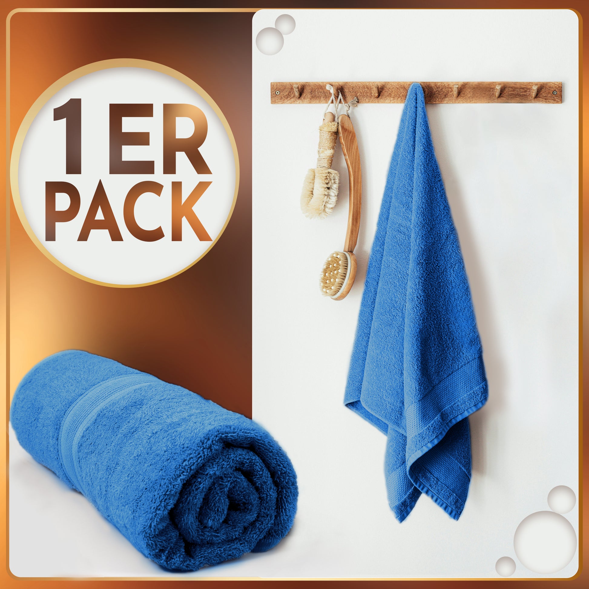 NatureMark 2er Pack SAUNATÜCHER Premium Qualität 80x200cm SAUNATUCH Sauna-Handtuch 100% Baumwolle Farbe: Schwarz