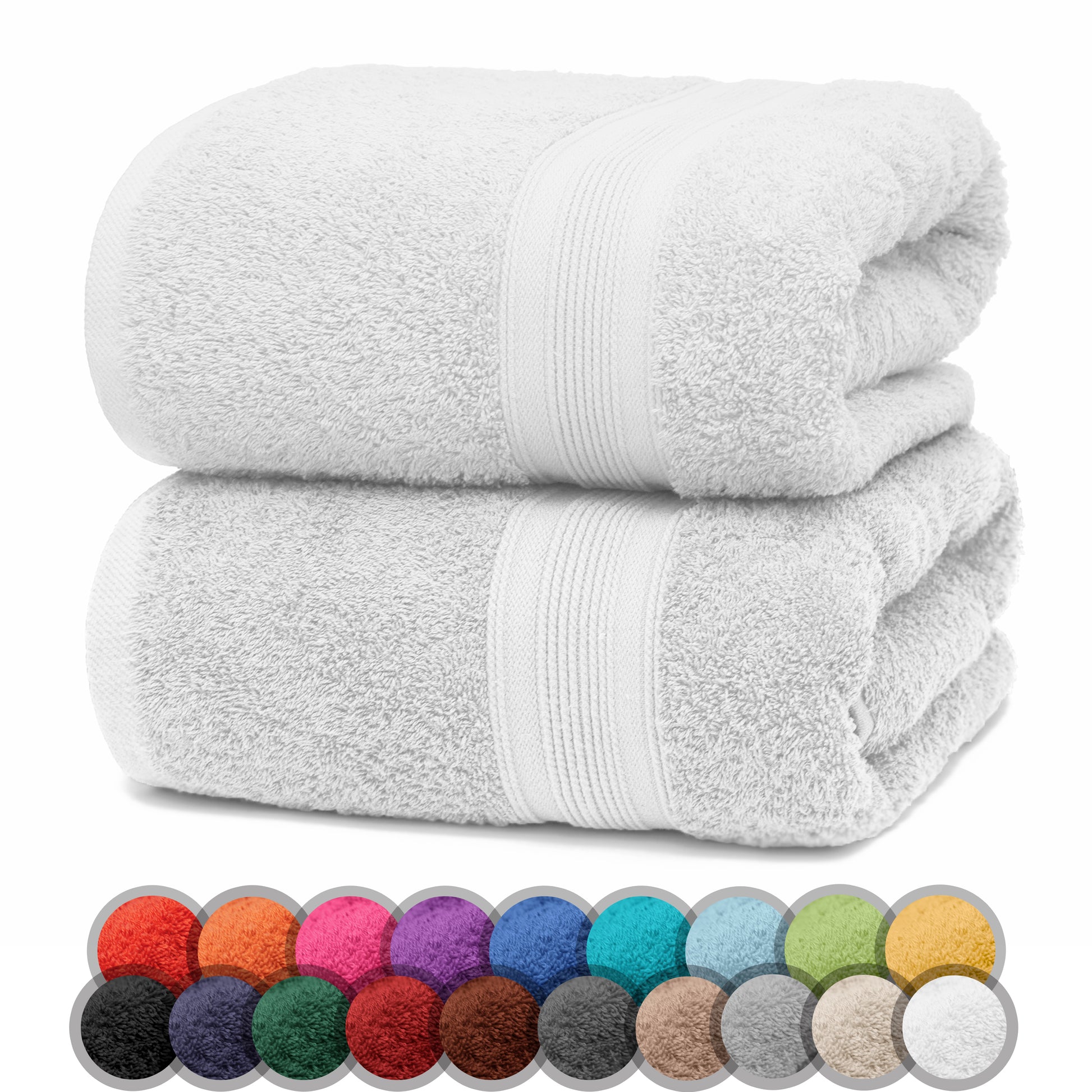 NatureMark 2er Pack DUSCHTÜCHER Premium Qualität 70x140cm DUSCHTUCH Dusch-Handtuch Doppelpack