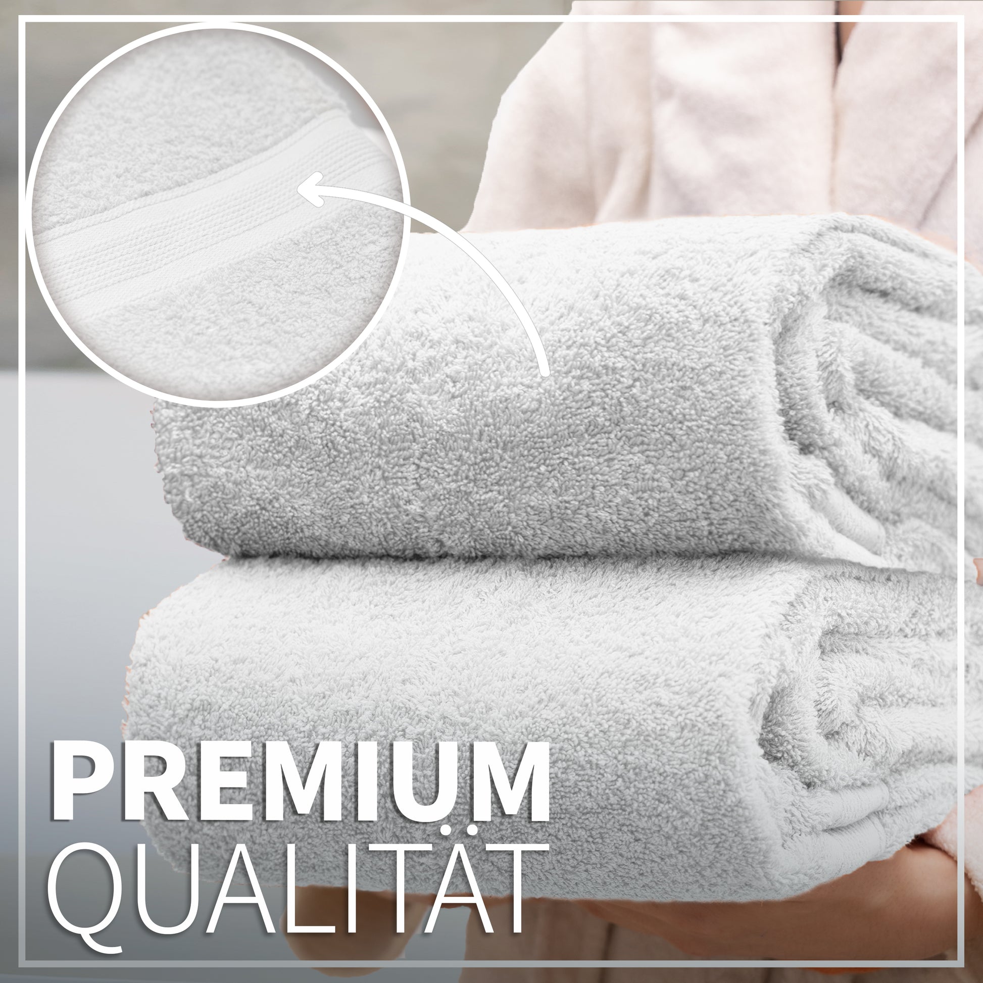 NatureMark 2er Pack DUSCHTÜCHER Premium Qualität 70x140cm DUSCHTUCH Dusch-Handtuch Doppelpack