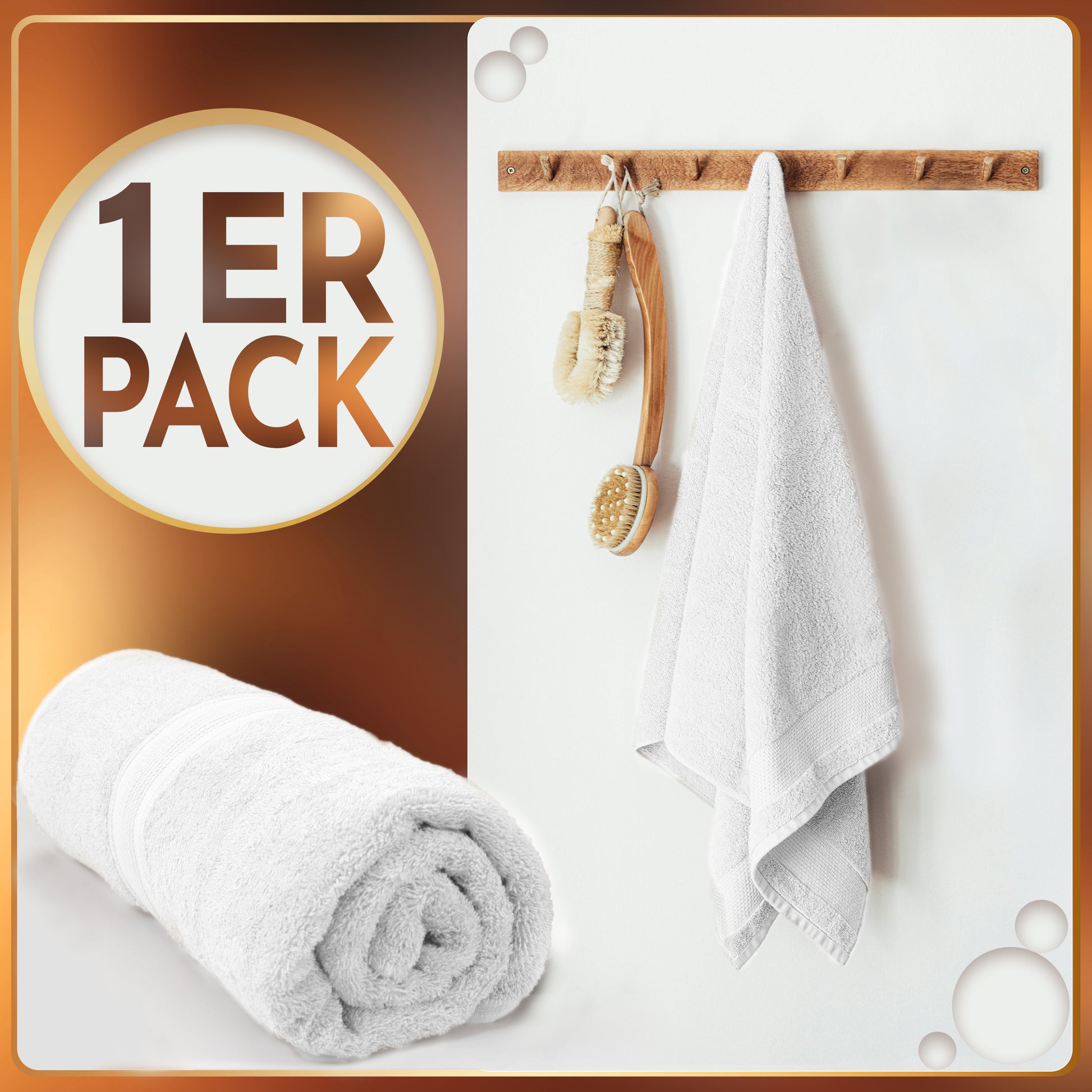 NatureMark 2er Pack SAUNATÜCHER Premium Qualität 80x200cm SAUNATUCH Sauna-Handtuch 100% Baumwolle Farbe: Schwarz