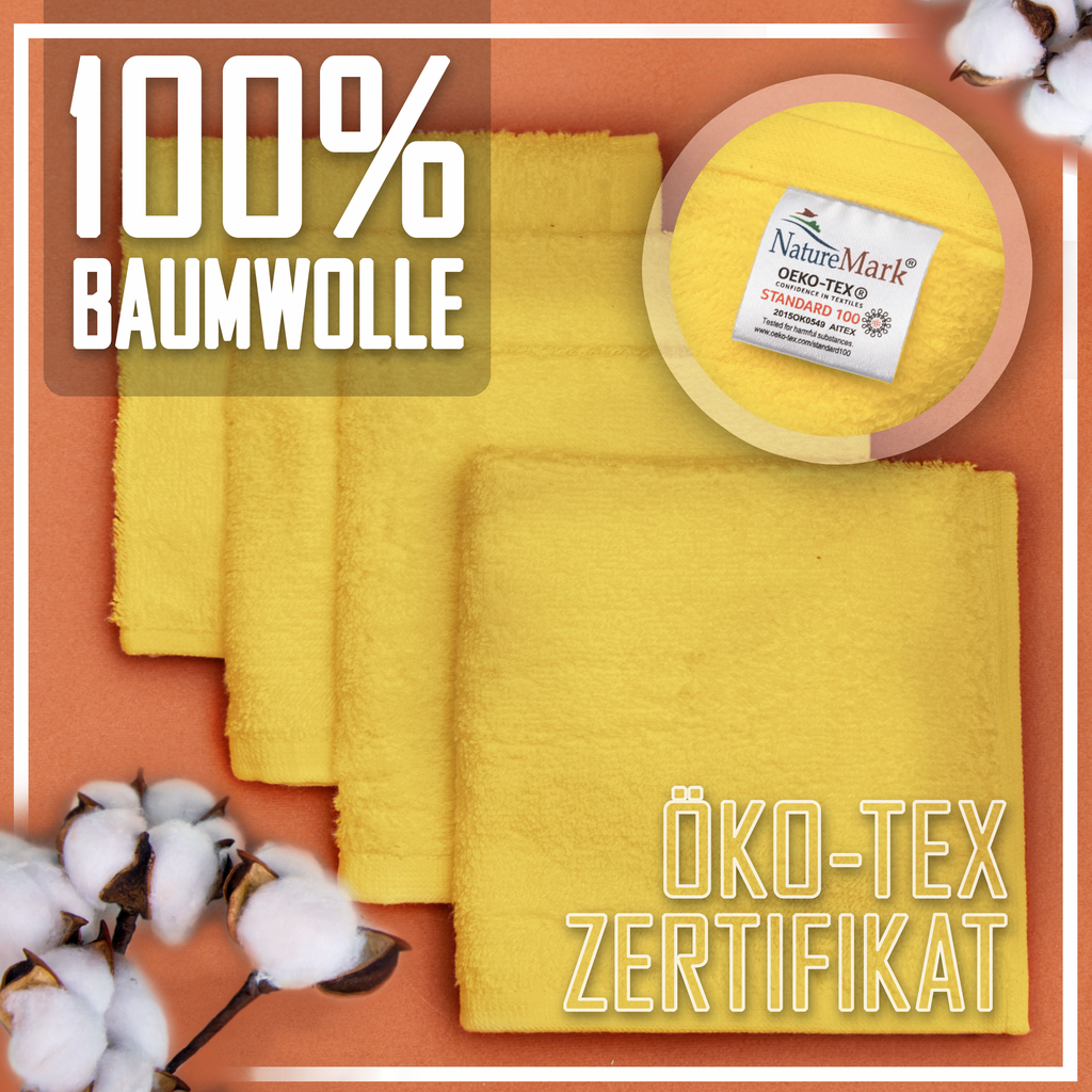 Frottier Seiftücher 10er Pack 30x30cm, 100% Baumwolle