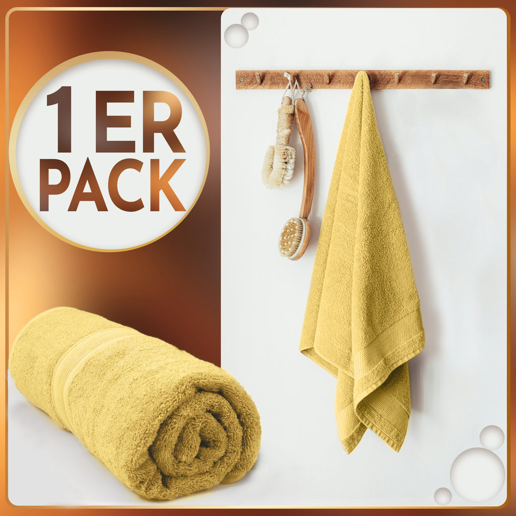 NatureMark 2er Pack SAUNATÜCHER Premium Qualität 80x200cm SAUNATUCH Sauna-Handtuch 100% Baumwolle Farbe: Schwarz