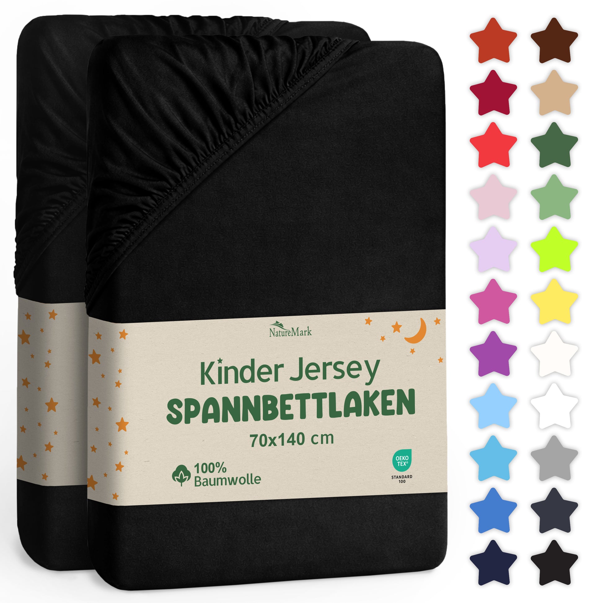 Jersey Spannbettlaken 70 X 140 + 20CM