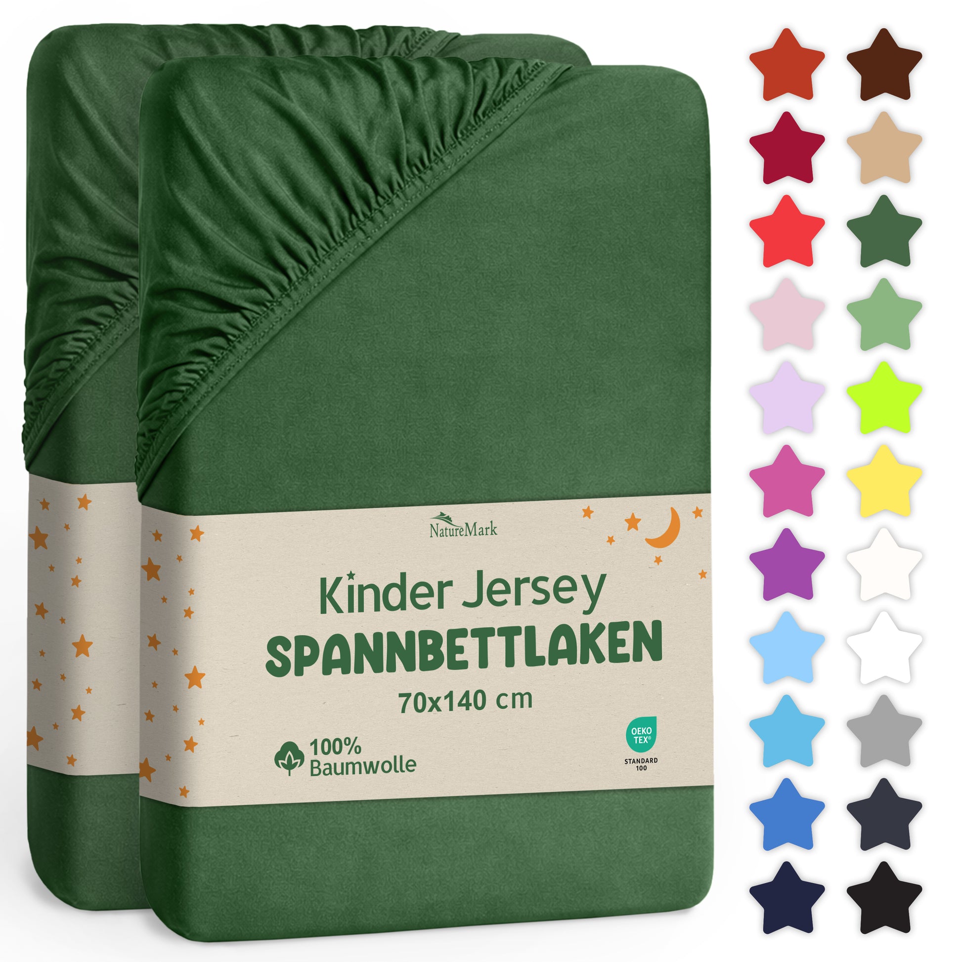 Jersey Spannbettlaken 70 X 140 + 20CM