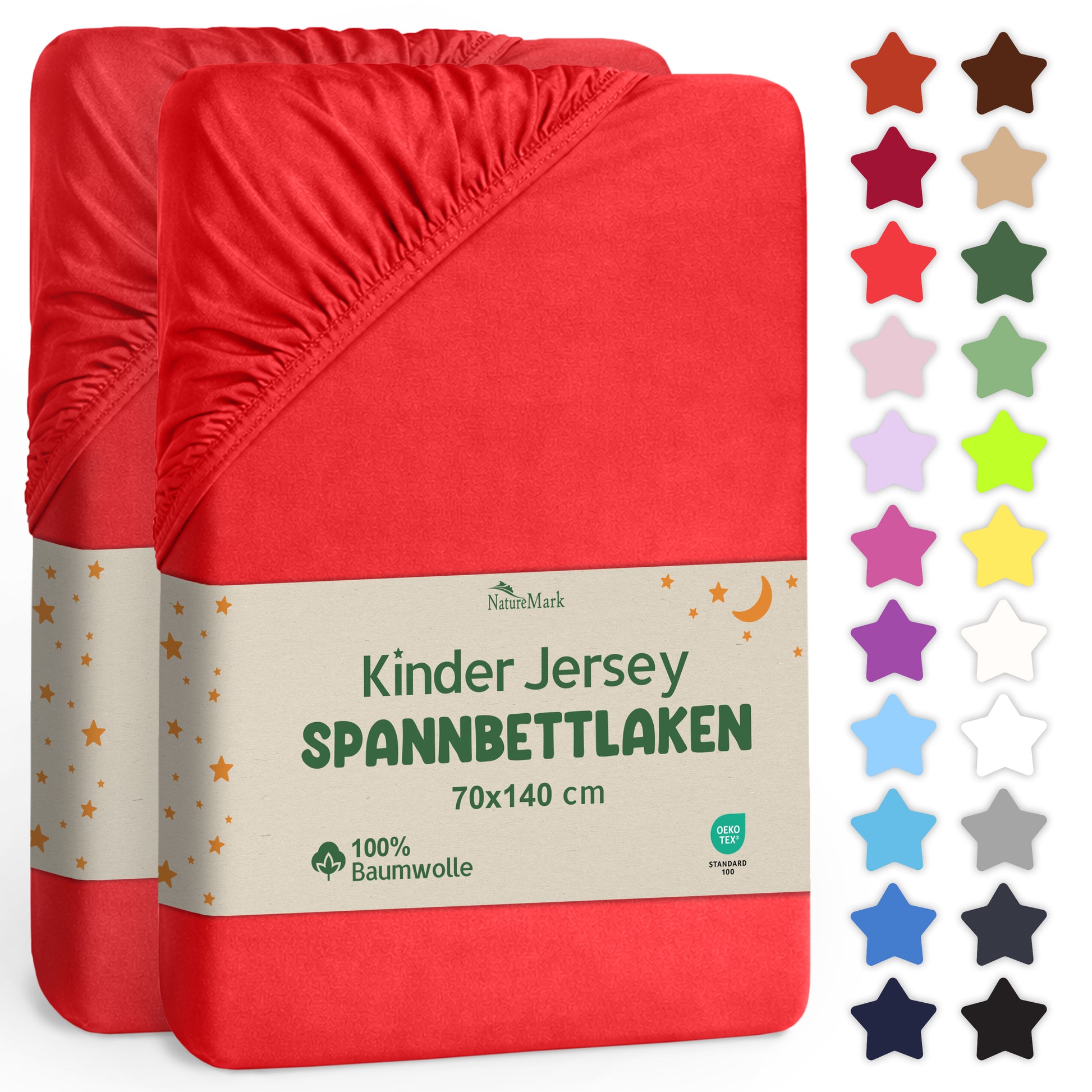 Jersey Spannbettlaken 70 X 140 + 20CM