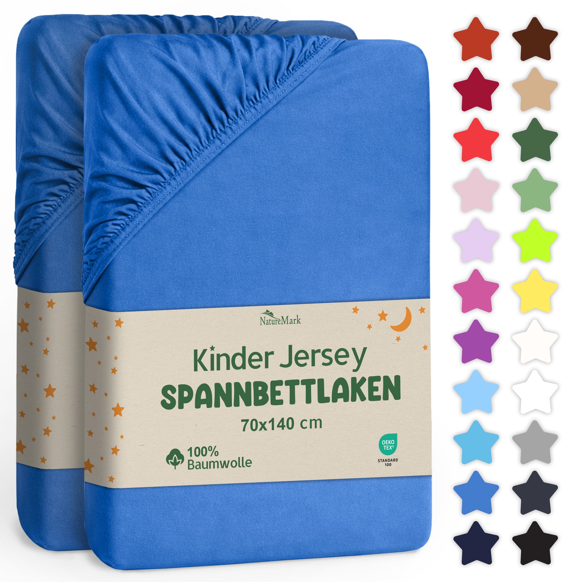 Jersey Spannbettlaken 70 X 140 + 20CM