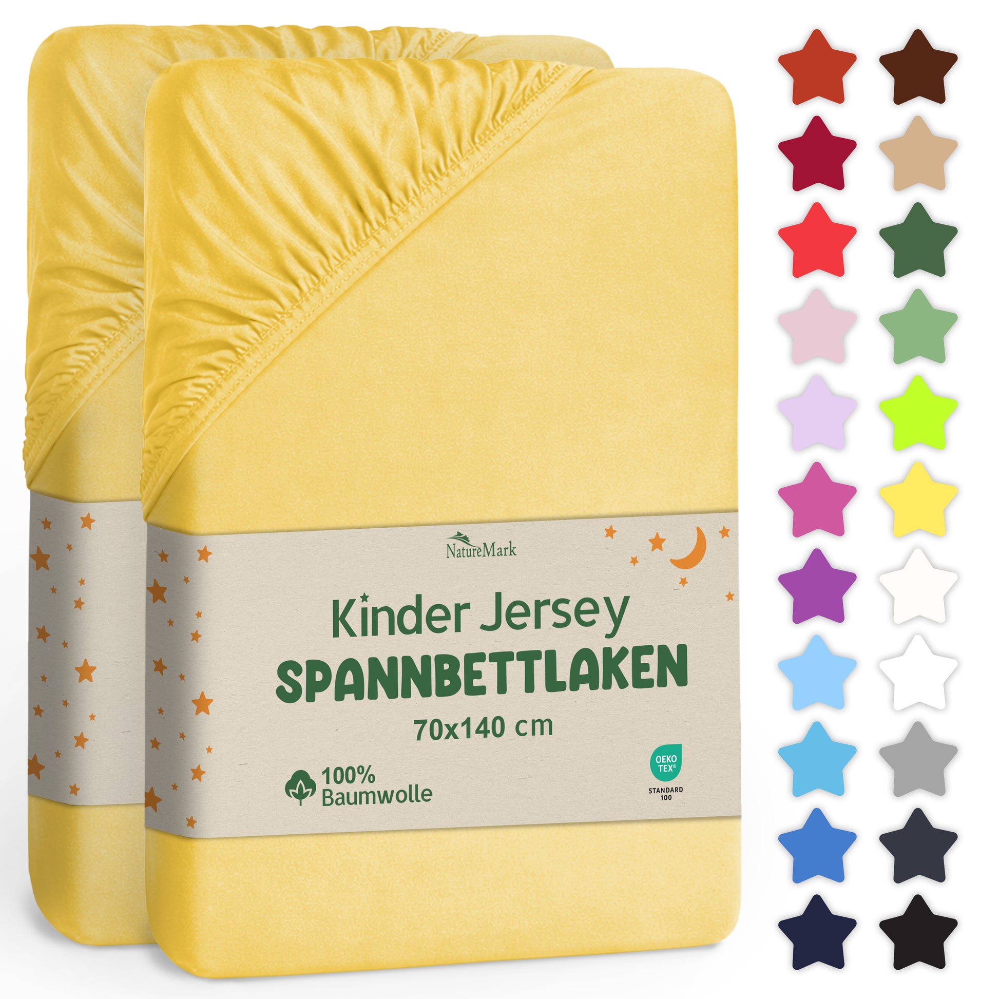 Jersey Spannbettlaken 70 X 140 + 20CM