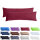 Jersey Kissenbezüge 2er-Pack 40x145 cm Bordeaux rot