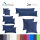 Jersey Kissenbezüge 2er-Pack 40x80 cm Navy blau