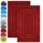 NatureMark 2er Pack Badvorleger | Premium Qualität | 100% Baumwolle | 50 x 80 cm | Duschvorleger Duschmatte Doppelpack | Bordeaux rot